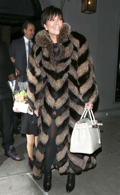 kris jenner fur coat